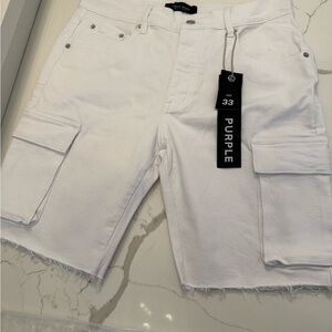 Purple jeans black tag